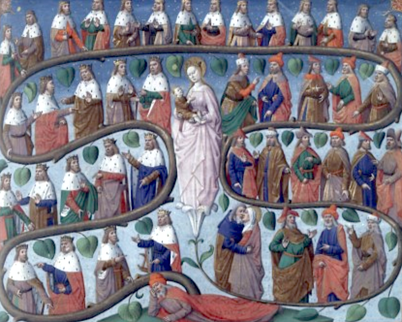 "Tree of Jesse" by Jacques de Besançon, circa 1485. (Wikimedia Commons)