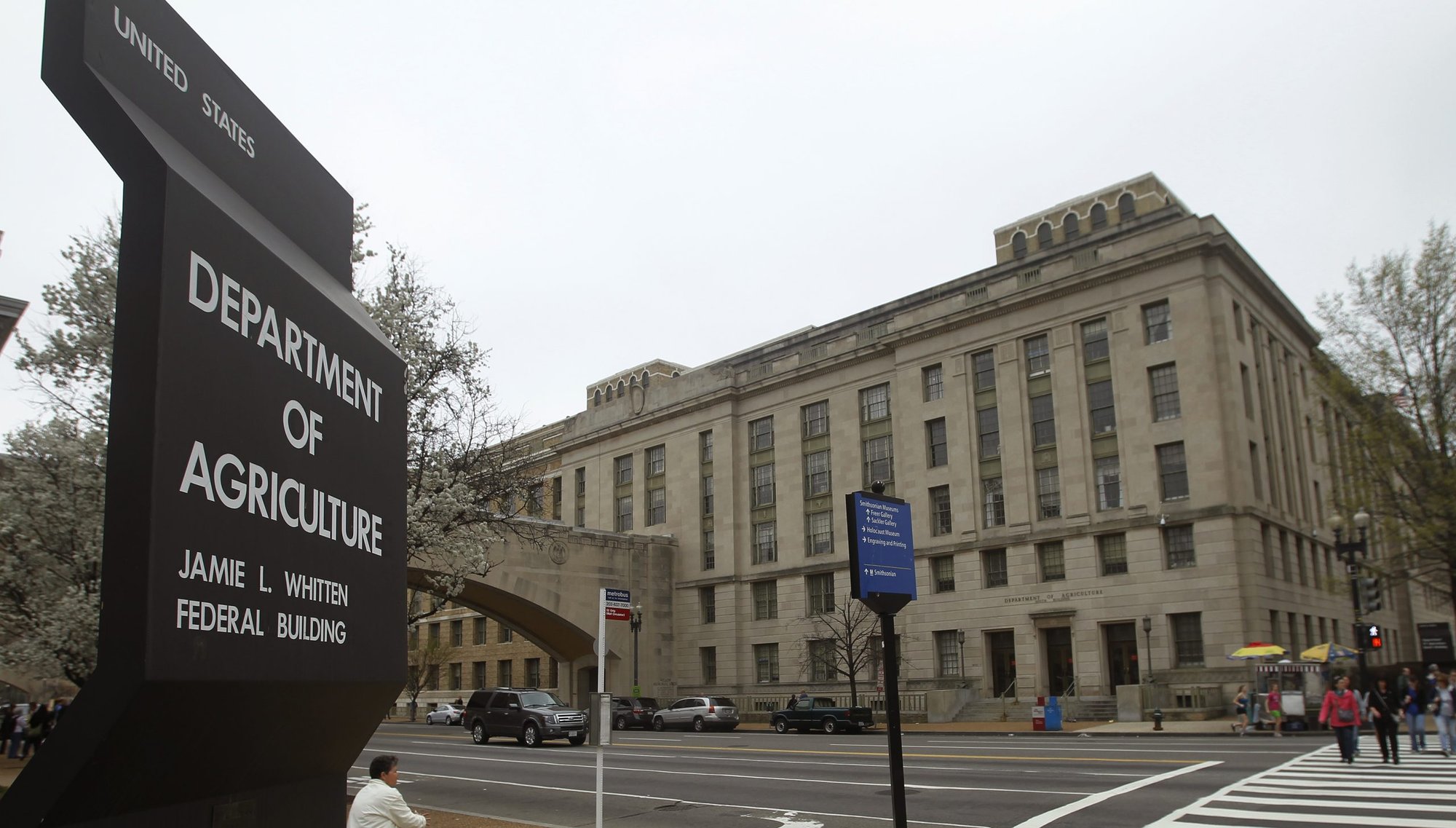The U.S. Department of Agriculture is seen in Washington March 18, 2012. The USDA is one of several federal agencies that will be affected by proposed rules announced Jan. 16, 2020, by President Donald Trump to ensure faith-based service providers and organizations are not discriminated against in agency regulations or their grant-making process because of religion. (CNS photo/Gary Cameron, Reuters)
