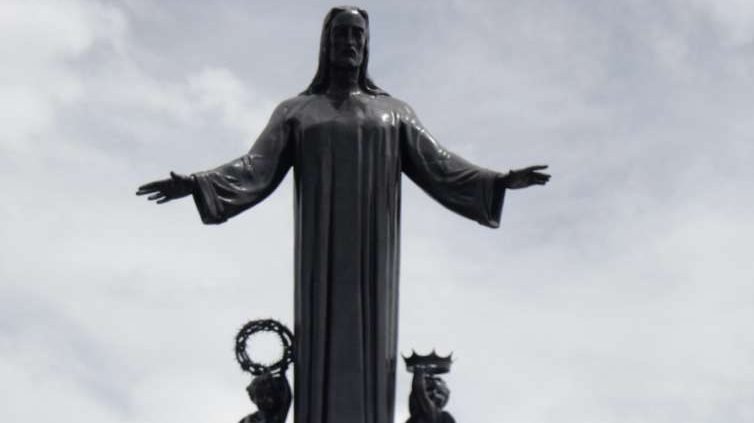 The Cristo Rey statue atop Cerro del Cubilete in Mexico's Guanajuato state. (Juan Carlos Fonseca Mata/Wikimedia, CC BY-SA 4.0 via CNA)