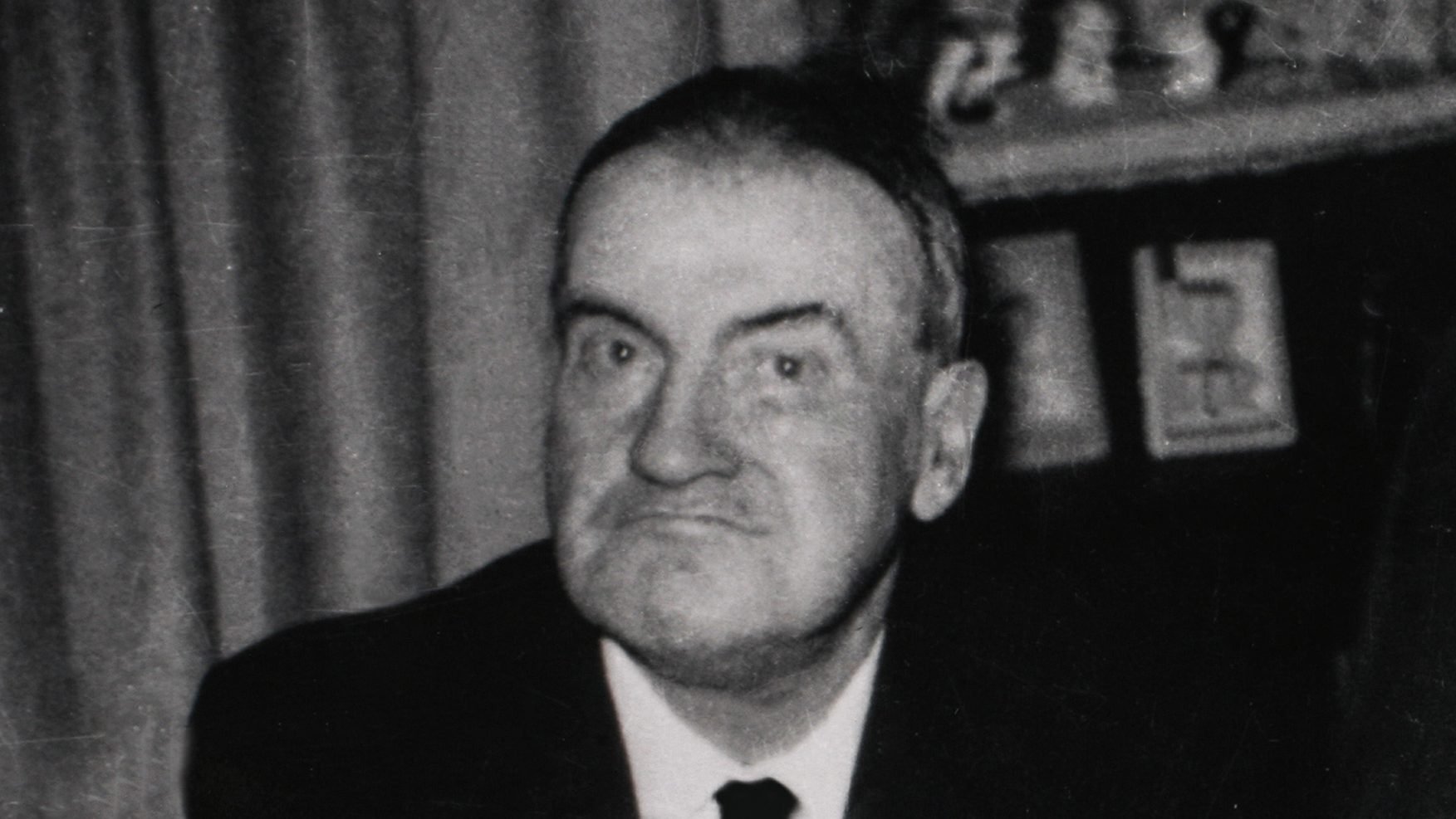 Castle family photograph of James Castle at his home in Boise, Idaho, 1963. (Courtesy of James Castle Collection and Archive)