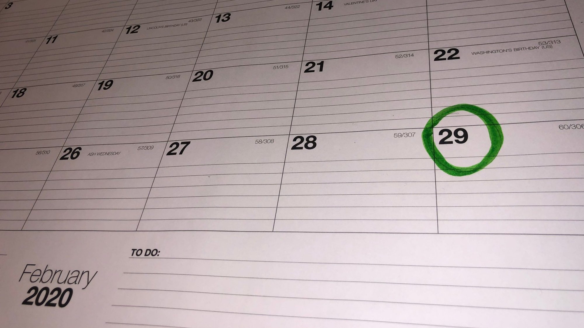 This year is leap year and so February 2020 has 29 days. The extra day we get approximately once every four years is a way to adapt the calendar year to the astronomical year. The present system of calculating the leap years was designed around fixing the date of Easter. (CNS photo/Rosanna Aguilera, San Angelo Standard-Times via Reuters)