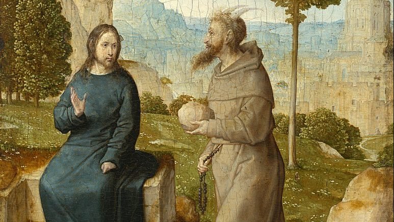 “The Temptation of Christ,” by Juan de Flandes, 1450-1519, Flemish. (Wikimedia Commons)