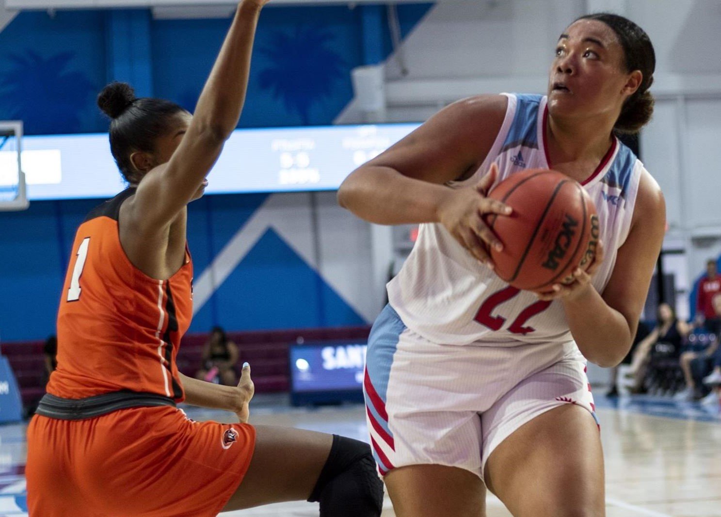 Raychel Stanley scored 14 points in LMU’s loss to Pacific Feb. 1. (LMU Athletics)