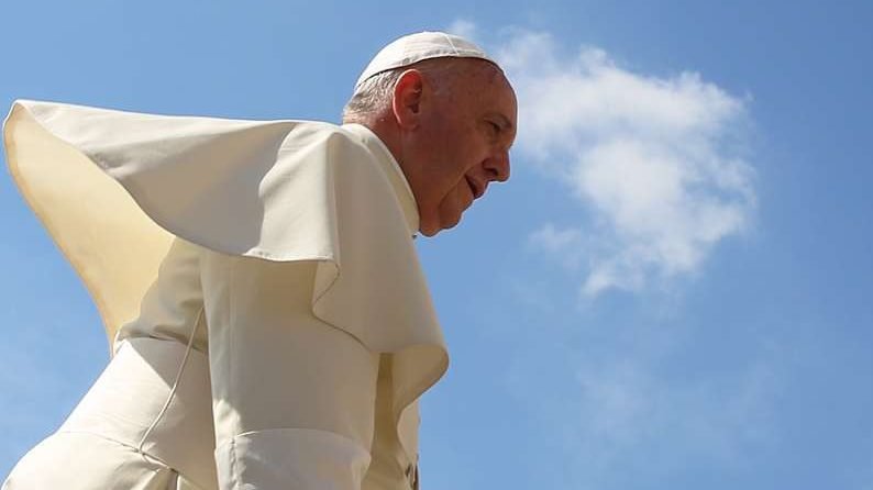 Pope Francis at a Wednesday general audience in St. Peter's Square on June 17, 2015. (Bohumil Petrik via CNA)