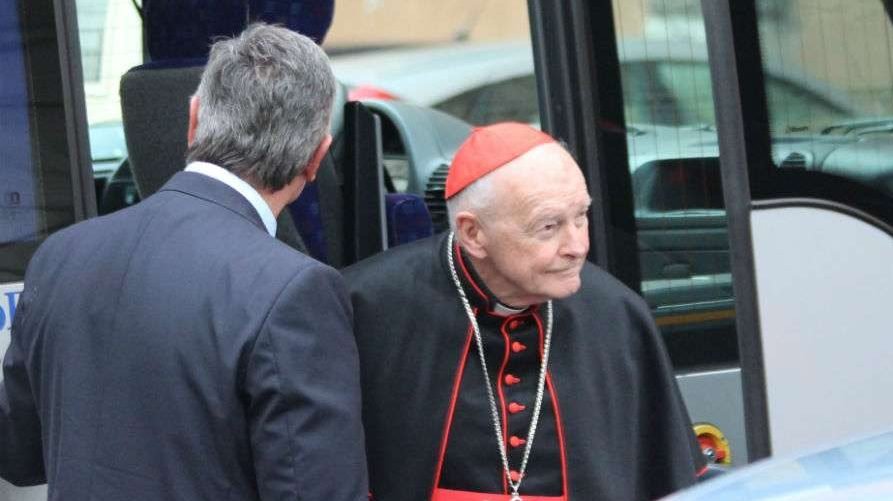 Theodore McCarrick arrives at the Vatican on March 5, 2013. (InterMirifica.net)