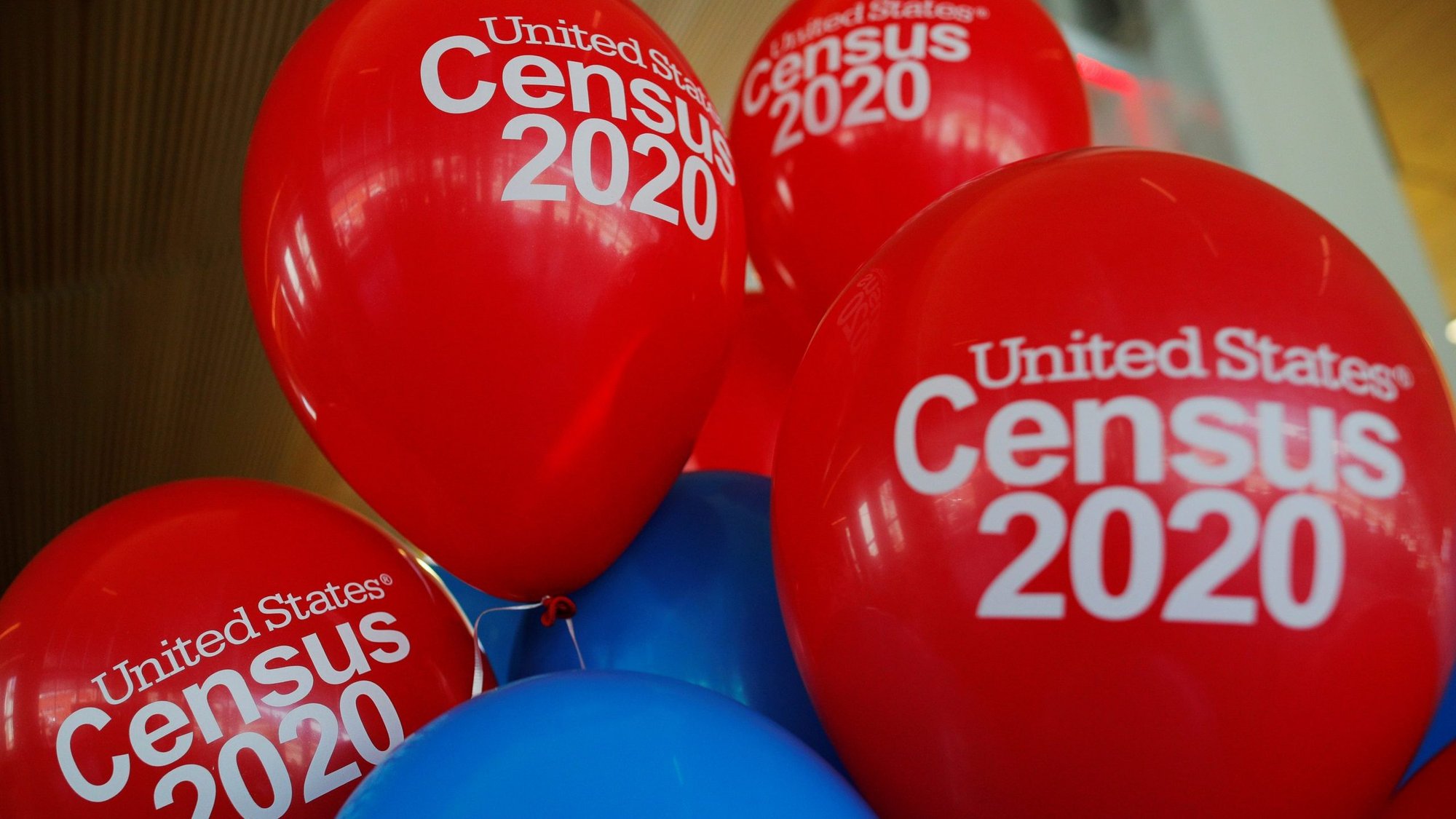 Balloons decorate an event for community activists and local government leaders to mark the one-year-out launch of the 2020 census efforts in Boston April 1, 2019. (Brian Snyder/Reuters via Catholic News Service)