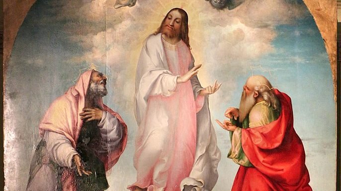 “Transfiguration,” by Lorenzo Lotto, 1480-1557, Italian. (Wikimedia Commons)