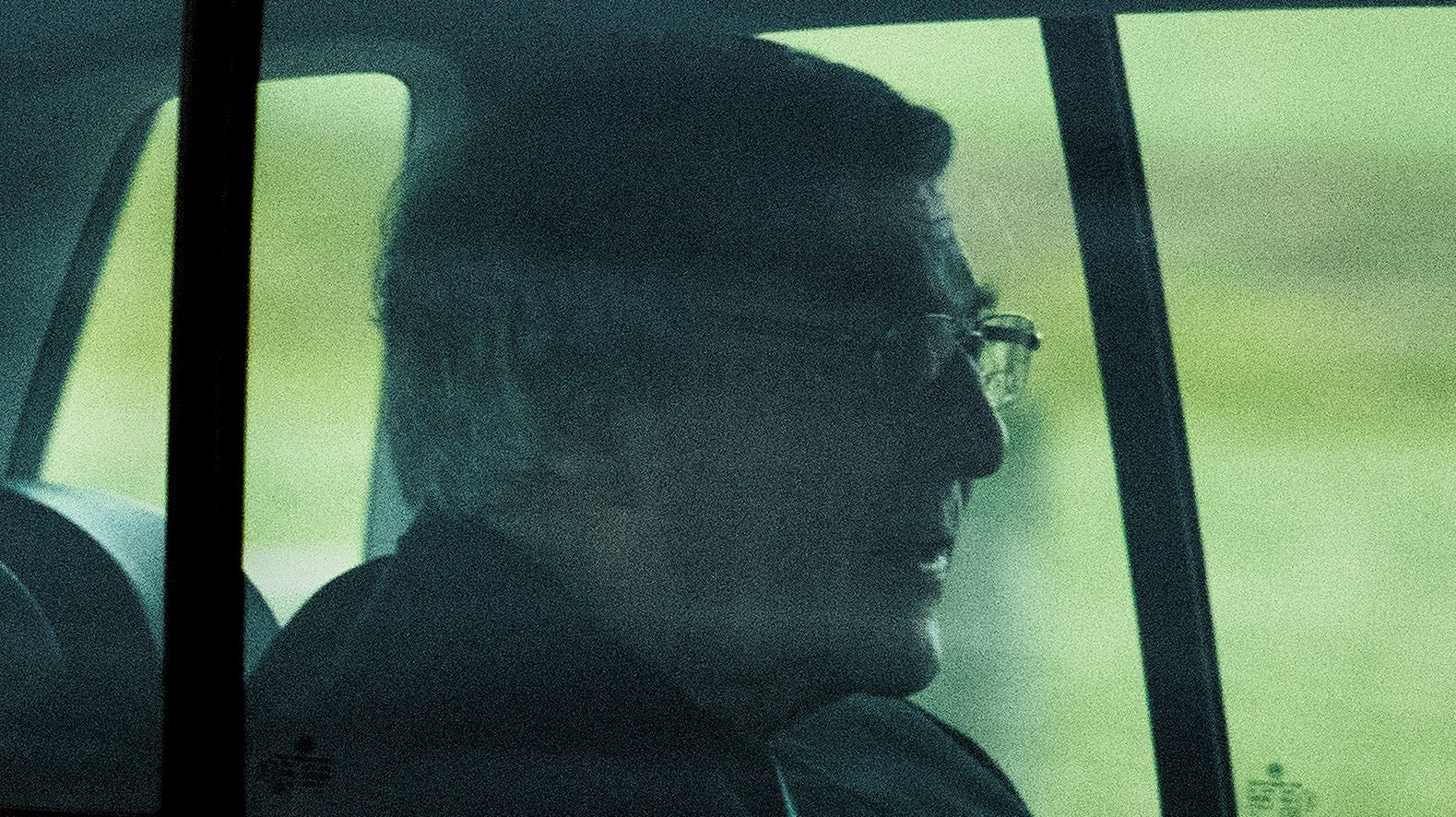 Cardinal George Pell is seen in a car after being released from Barwon prison in Geelong, Australia, April 7, 2020. (CNS photo/James Ross, AAP Image via Reuters)