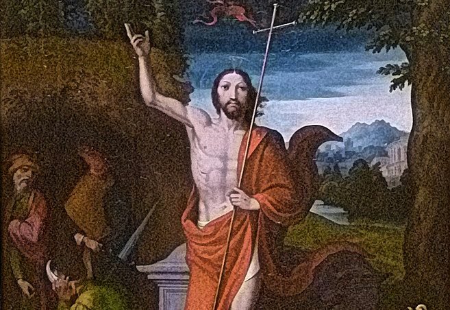 “Resurrection of Christ,” by Juan Correa de Vivar, 1550, Spanish. (Wikimedia Commons)