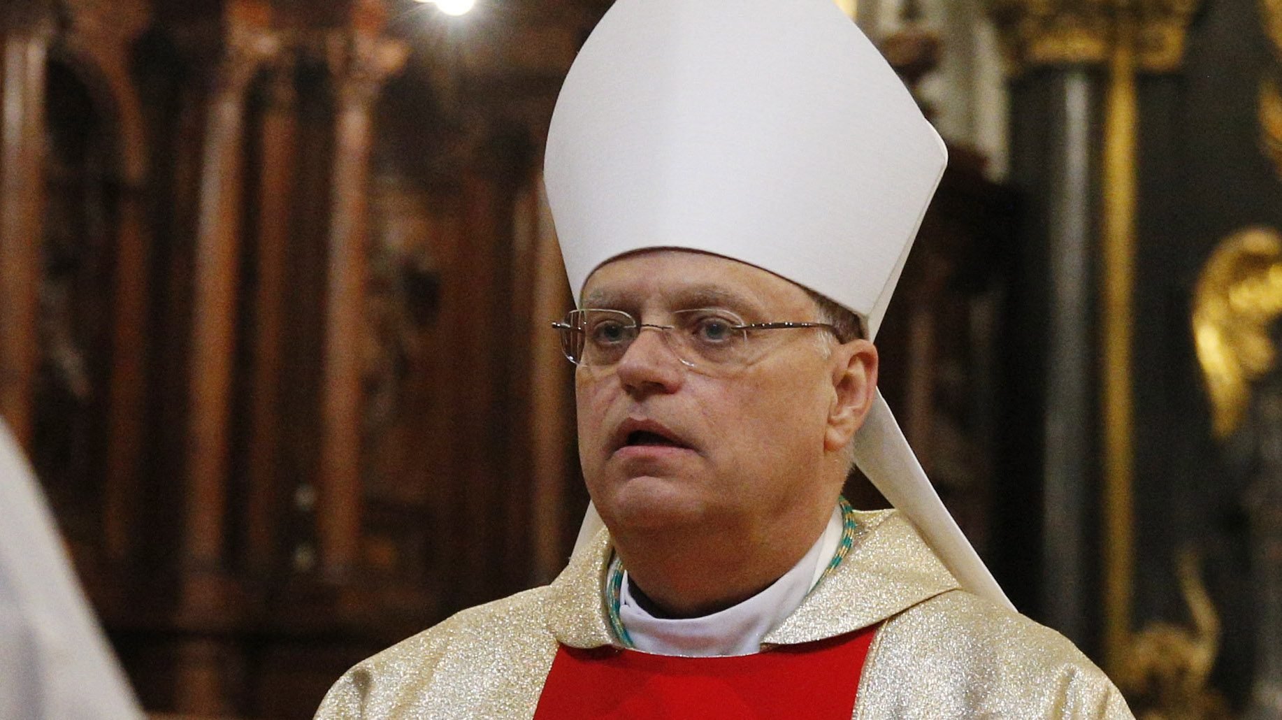Bishop Andrew E. Bellisario of Juneau, Alaska, is seen at the Basilica of St. John Lateran in Rome Feb. 4, 2020. Pope Francis announced May 19 he will be the new archbishop of the newly configured Archdiocese of Anchorage-Juneau. (CNS photo/Paul Haring)