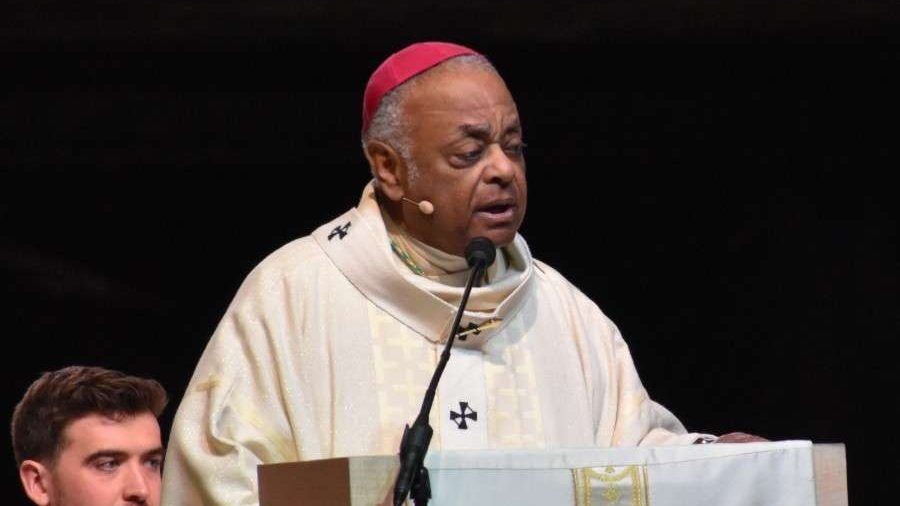rchbishop Wilton Gregory at a Mass celebrated at the Capital One Arena before the 2020 March for Life. (Peter Zelasko/CNA)