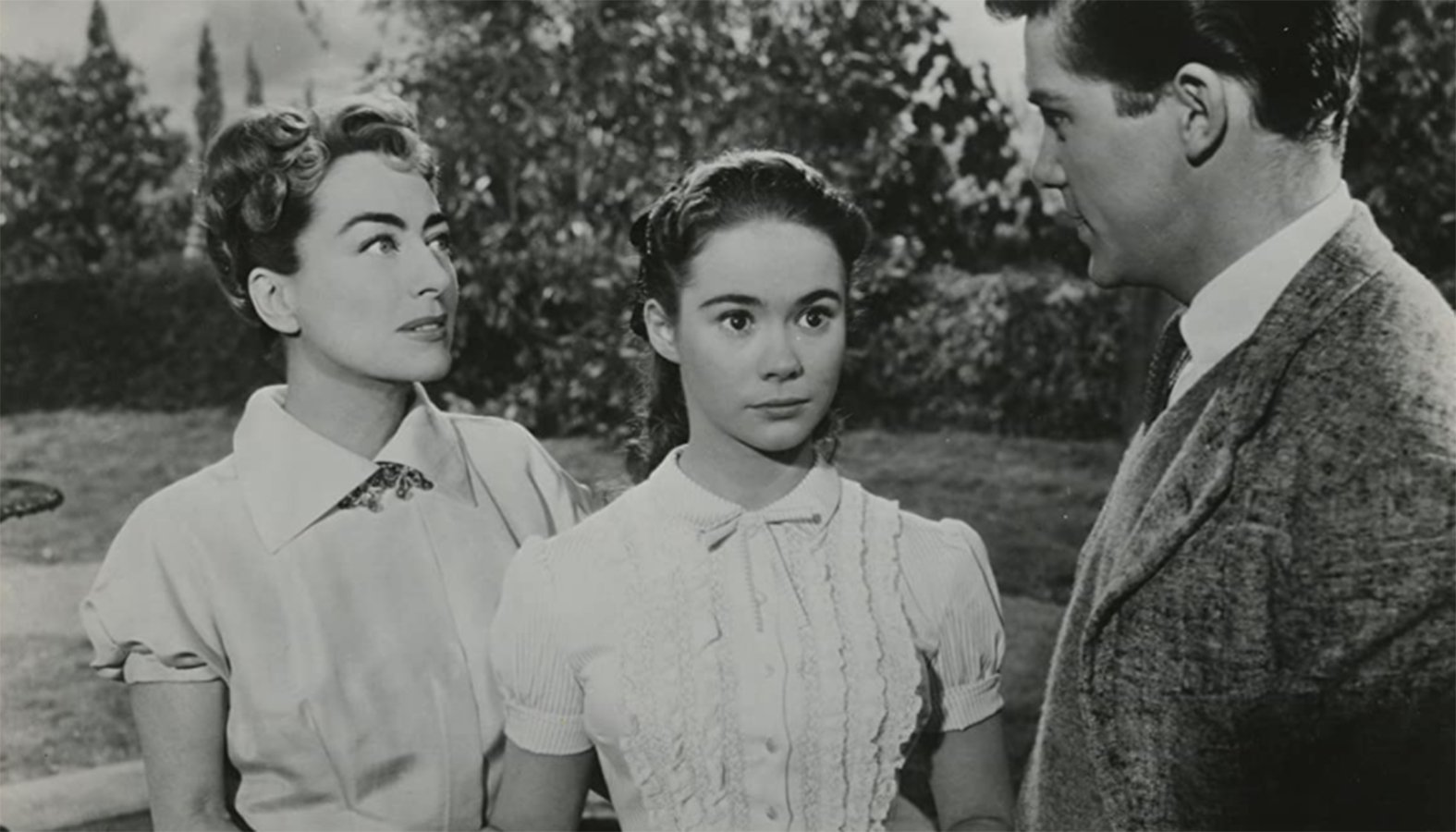 Joan Crawford, Heather Sears, and Lee Patterson in "The Story of Esther Costello." (IMDB)