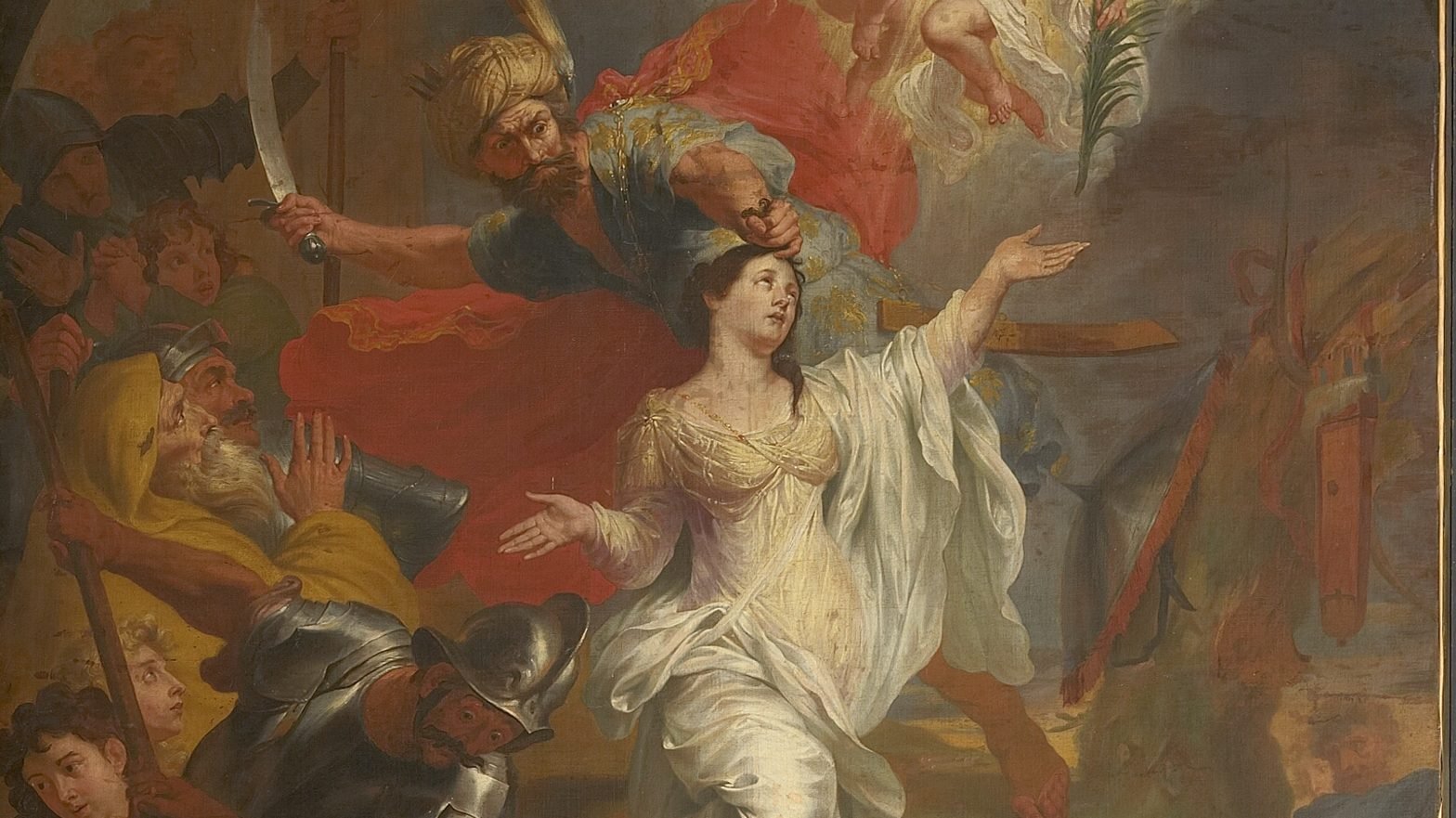 "The beheading of Saint Dymphna," by Godfried Maes. (Wikipedia)