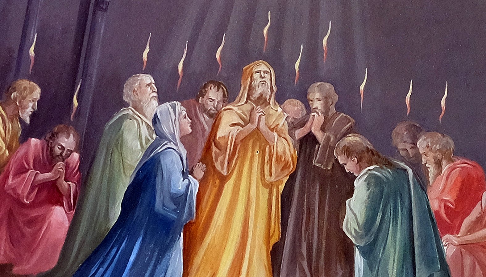 Pentecost fresco in parish church of the Holy Trinity in Krasic, Croatia. (Shutterstock image)