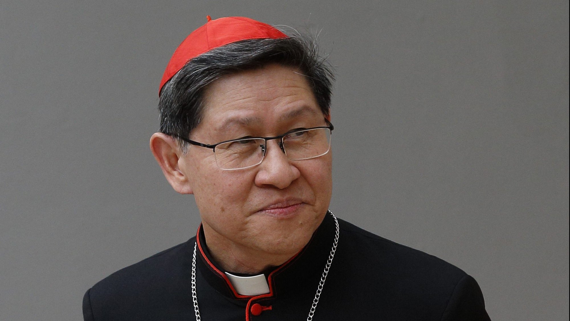 Cardinal Luis Antonio Tagle, president of Caritas Internationalis and prefect of the Congregation for the Evangelization of Peoples, is pictured in Rome in a 2018 file photo. Cardinal Tagle said the consequences of the coronavirus pandemic go beyond health care and ultimately threaten the livelihood of already vulnerable populations. (CNS photo/Paul Haring)