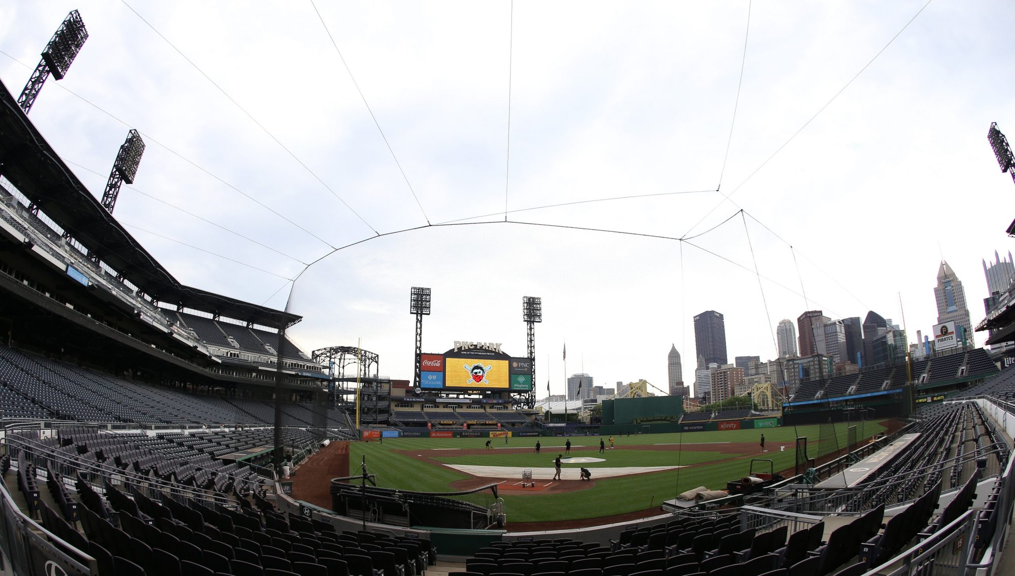 The Pittsburgh Pirates' PNC Park is seen July 7, 2020. (CNS photo/Charles LeClaire-USA TODAY Sports via Reuters)