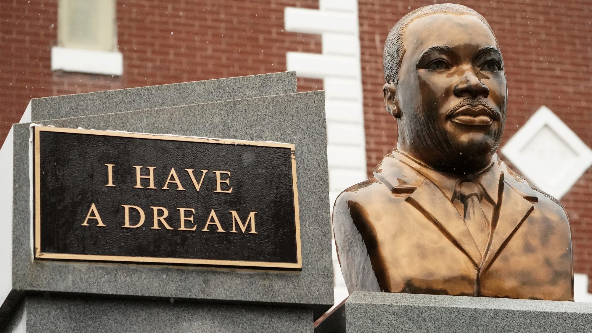 A bust of the Rev. Martin Luther King Jr. is pictured in 2017 in Selma, Ala. (CNS photo/Carlo Allegri, Reuters)