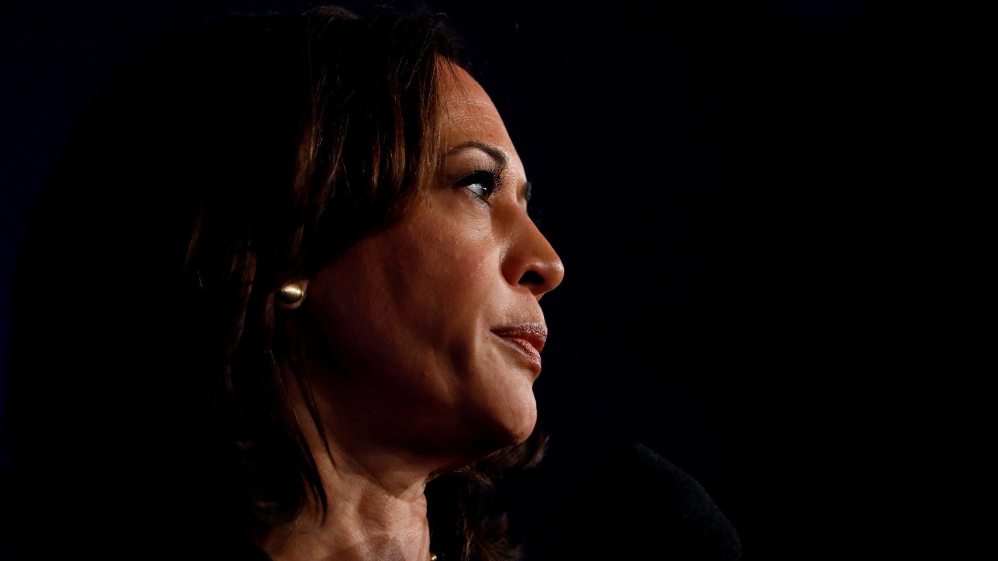 U.S. Sen. Kamala Harris, D-Calif., is seen in Los Angeles Oct. 4, 2019. Former Vice President Joe Biden, the presumptive Democratic nominee for president, announced Aug. 11, 2020, that Harris will be his running mate for the November presidential election. (CNS photo/Eric Thayer, Reuters)