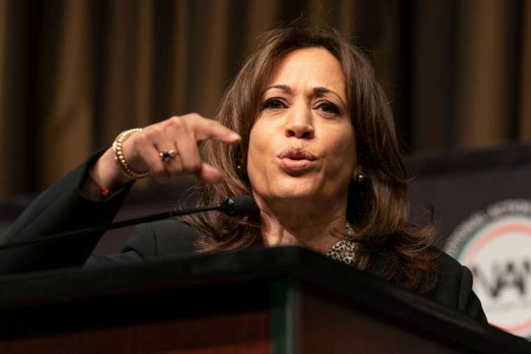 Senator Kamala Harris speaks during National Action Network 2019 convention. (lev radin/Shutterstock)