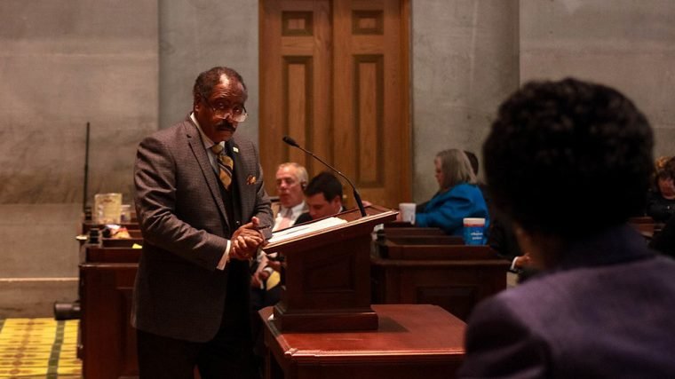 Tennessee state Rep. John DeBerry speaks on April 7, 2014. (Wikimedia Commons/Sean Braisted)
