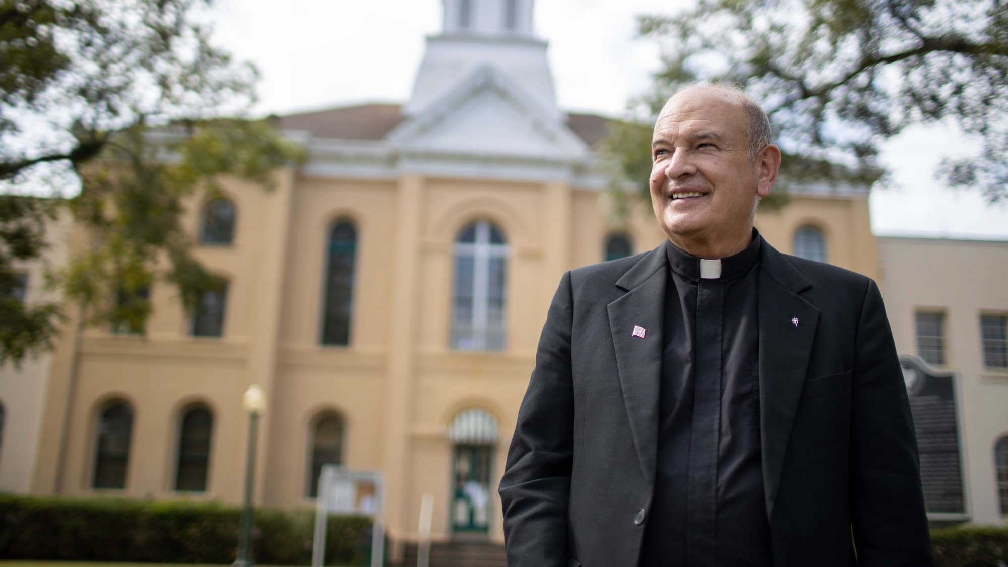 Father Ron Foshage, a missionary of Our Lady of La Salette, is seen Sept. 9, 2020. He is Catholic Extension's 2020-2021 Lumen Christi Award honoree "for his tireless work" in the Diocese of Beaumont, Texas, to bring people together regardless of color or religion and confront racial prejudice. (CNS photo/courtesy Catholic Extension)