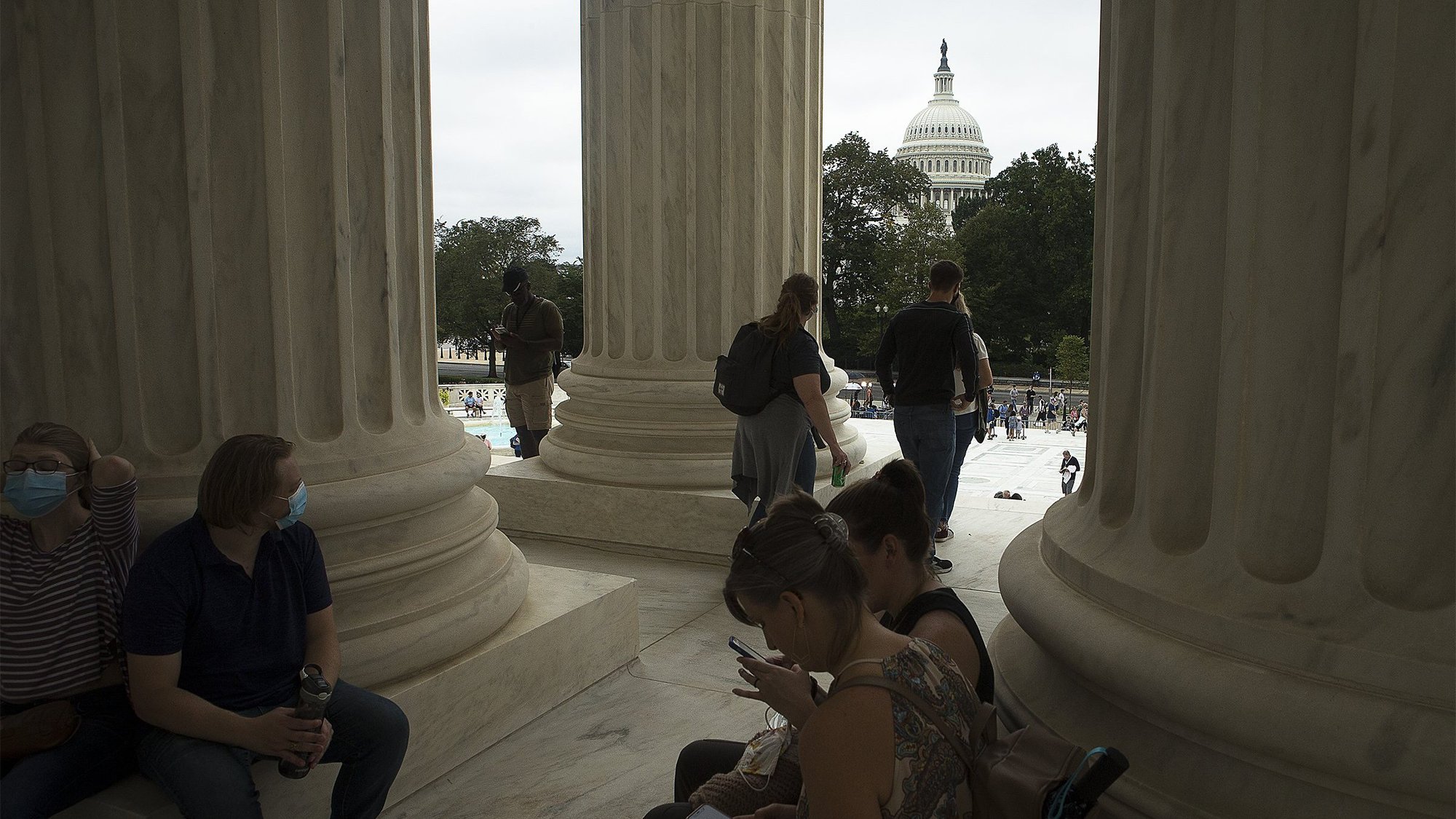 The U.S. Capitol building is seen from the U.S. Supreme Court in Washington Sept. 26, 2020. (CNS photo/Tyler Orsburn)