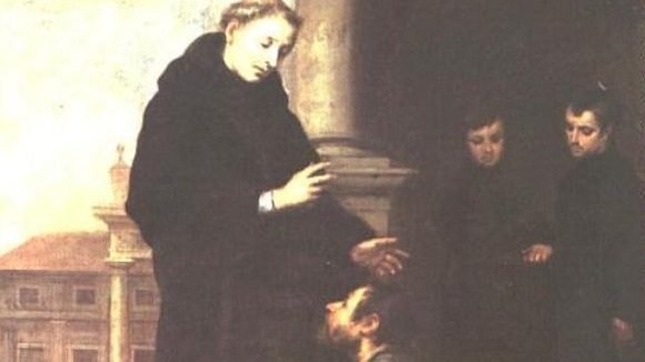 "Thomas of Vilanueva Heals The Sick," Murillo. (Wikipedia)