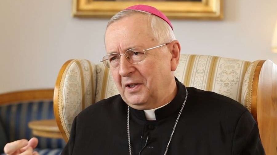 Archbishop Stanisław Gądecki, president of the Polish bishops’ conference, at the Vatican on Oct. 12, 2015. (Andreas Dueren/CNA)