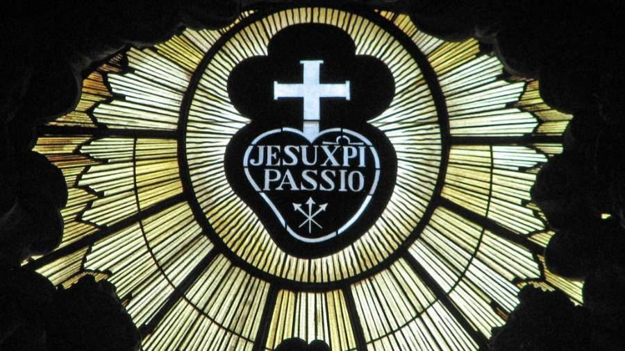 The symbol of the Passionists at the order’s motherhouse in Rome. (Fr. Lawrence Lew OP via CNA)