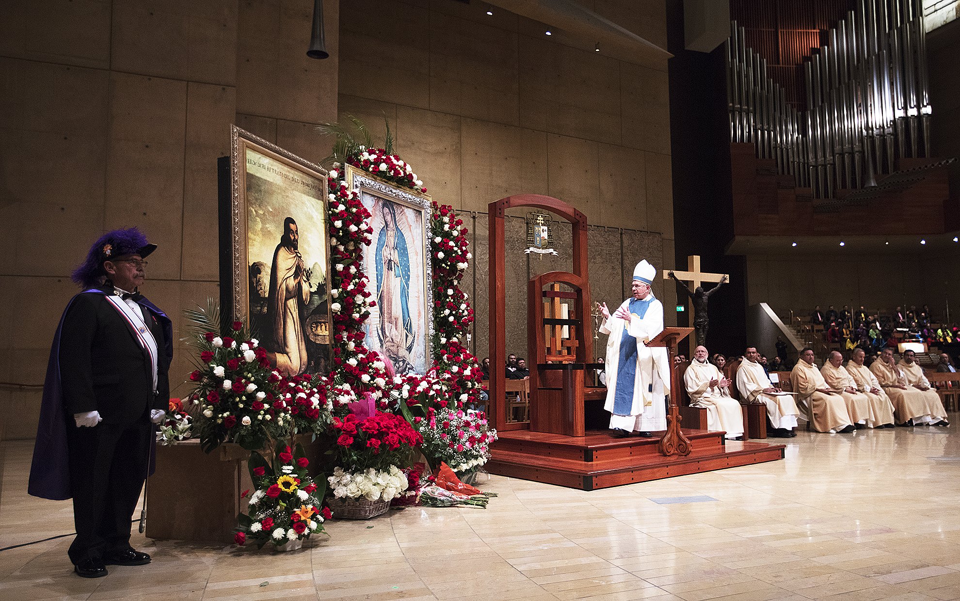 Our Lady of Guadalupe Mass celebration at the Cathedral of Our Lady of the Angels in 2017. (Victor Alemán)