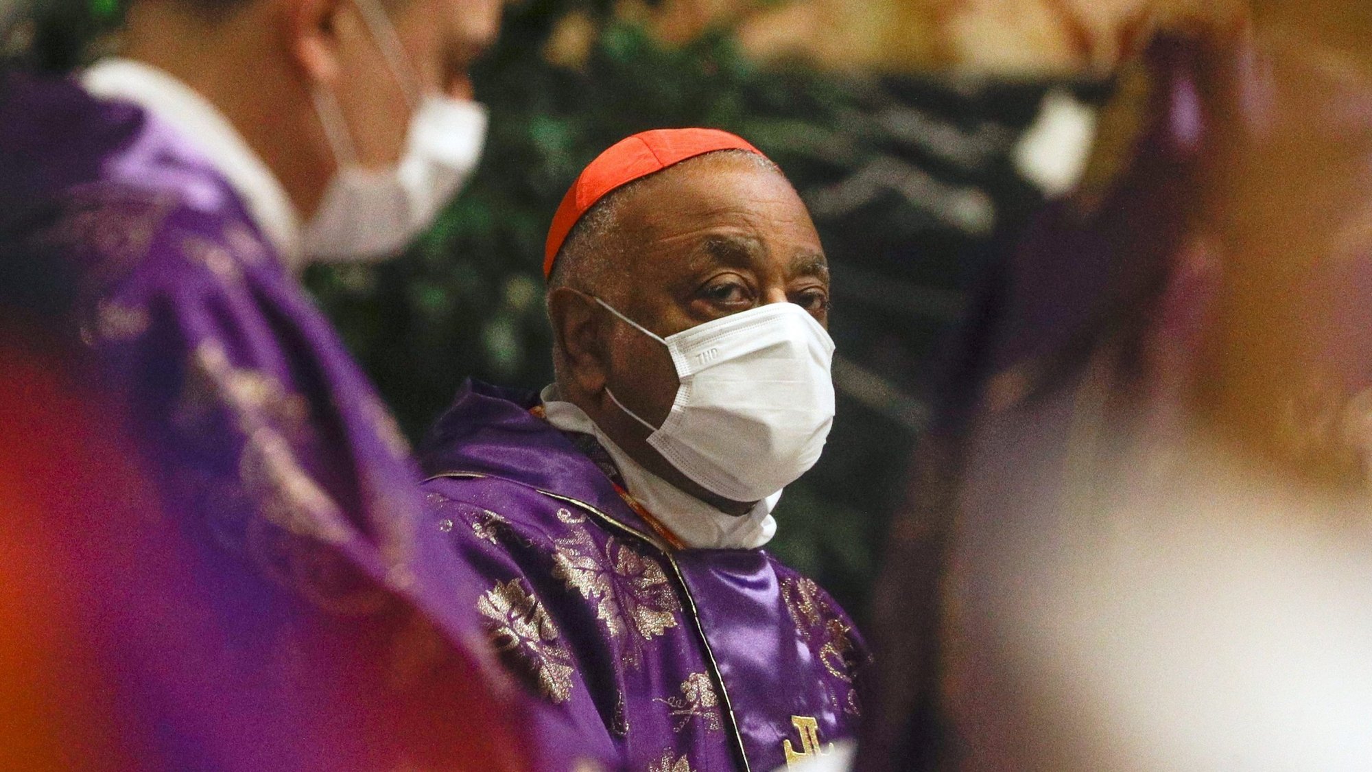 New Cardinal Wilton D. Gregory of Washington attends a Mass celebrated by Pope Francis with new cardinals in St. Peter's Basilica at the Vatican Nov. 29, 2020. (CNS photo/Gregorio Borgia, Reuters pool)