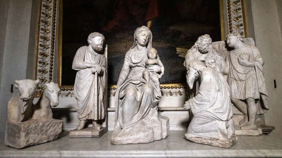 Nativity scene commissioned by Pope Nicholas IV in 1292. (Daniel Ibanez/CNA)