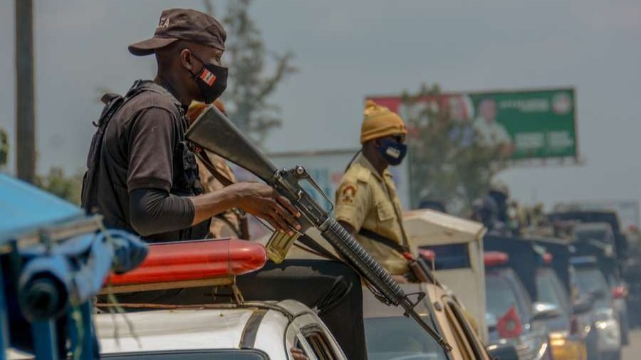 Nigerian security operatives during a military operation. (Oluwafemi Dawodu/Shutterstock via CNA)