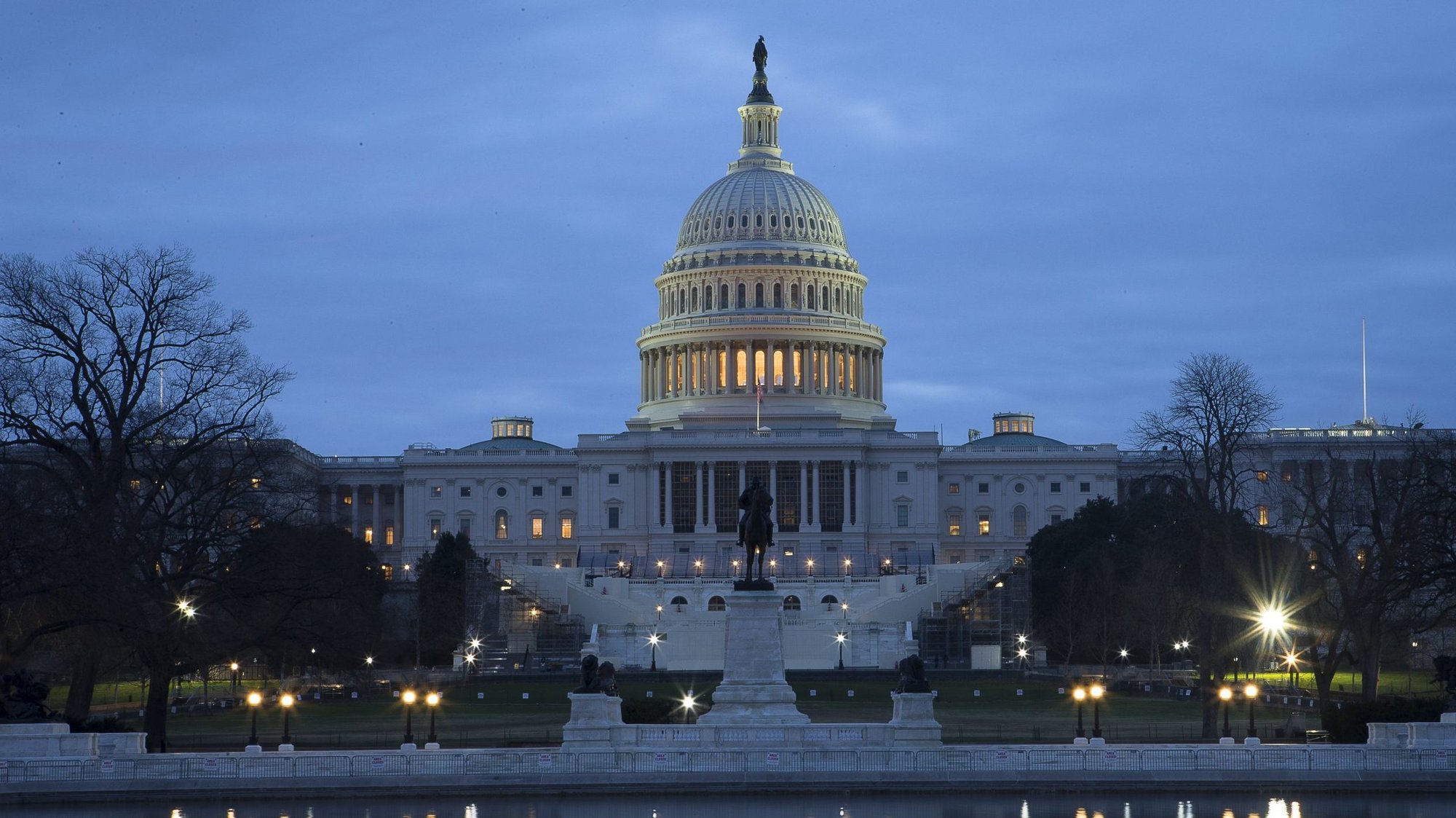 The U.S. Capitol in Washington is seen at dawn on New Year's Day Jan. 1, 2021. (CNS photo/Tyler Orsburn)