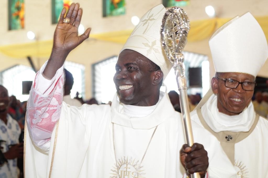 Bishop Moses Chikwe at his episcopal consecration in Owerri, Nigeria in Dec. 2019. (Archdiocese of Owerri)