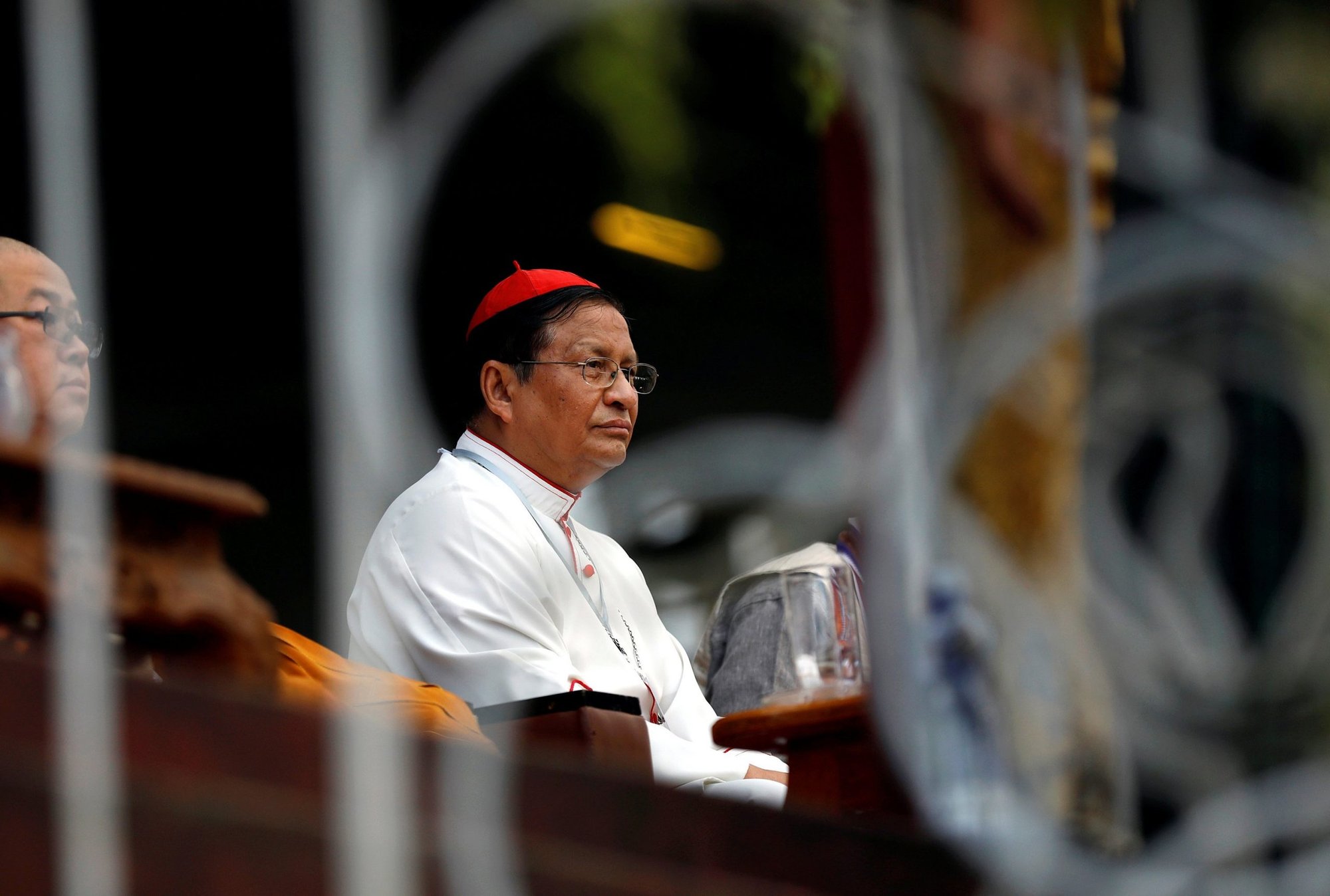 Cardinal Charles Maung Bo attends a 2017 interfaith prayer service in Yangon, Myanmar. (Catholic News Service/Soe Zeya Tun, Reuters)
