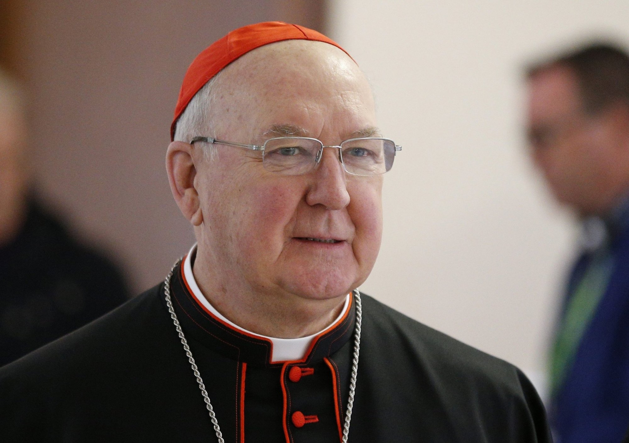 U.S. Cardinal Kevin Farrell, prefect of the Dicastery for Laity, the Family and Life, is pictured in Rome in this March 19, 2018, file photo. During a March 18 Vatican news conference on the "Amoris Laetitia Family Year," Cardinal Farrell said that although the church cannot bless nonsacramental unions, the pastoral care of the church is always open to all people. (CNS photo/Paul Haring)
