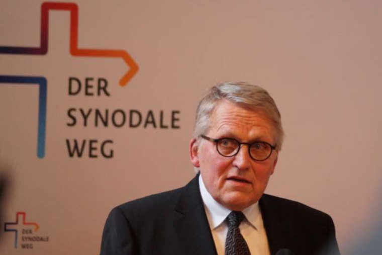 Thomas Sternberg, president of the Central Committee of German Catholics (ZdK), speaks at a ‘Synodal Way’ press conference. (Rudolf Gehrig/CNA Deutsch)