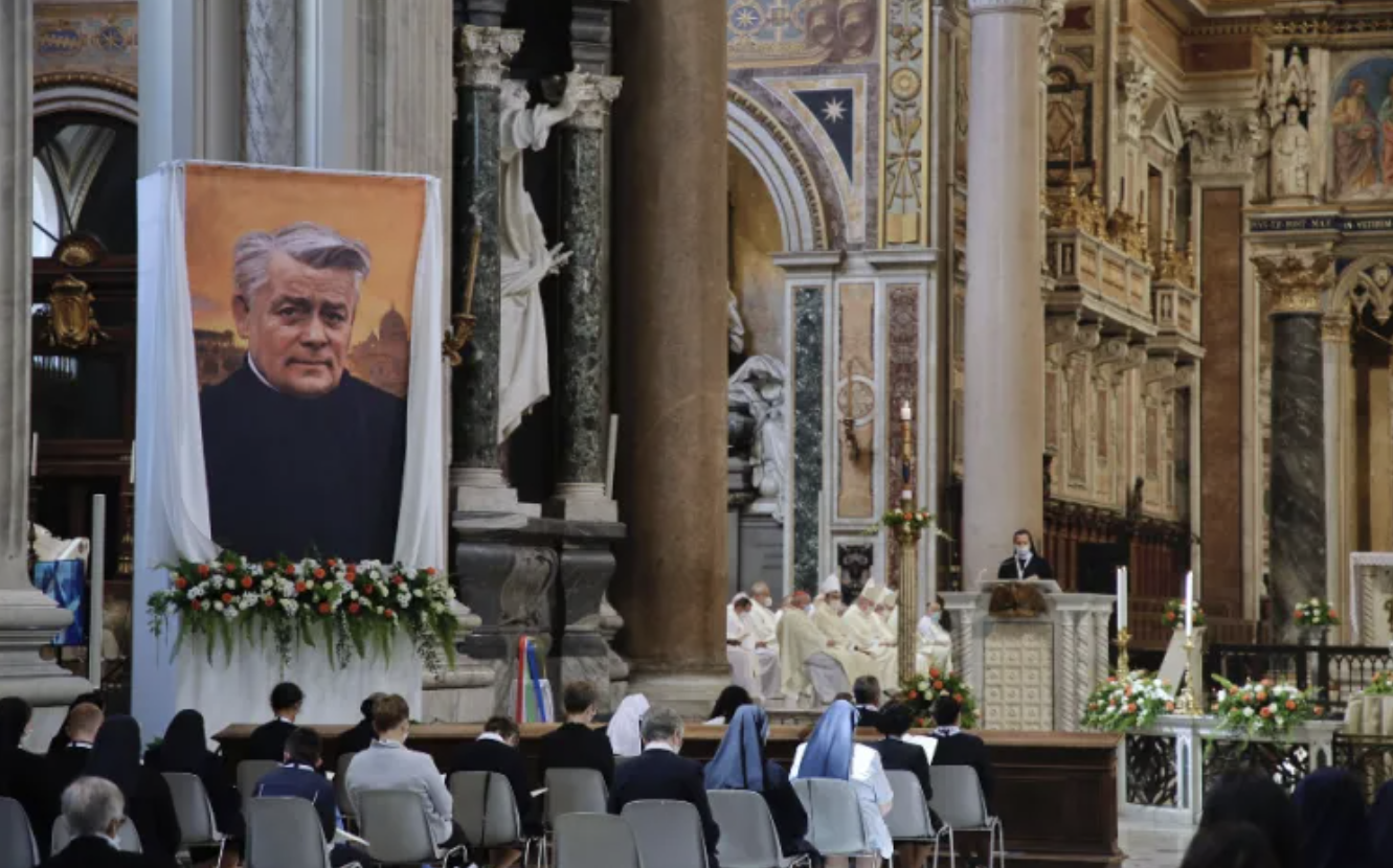Francis Mary of the Cross Jordan is beatified at Rome’s Basilica of St. John Lateran, May 15, 2021. (Pablo Esparza/CNA)