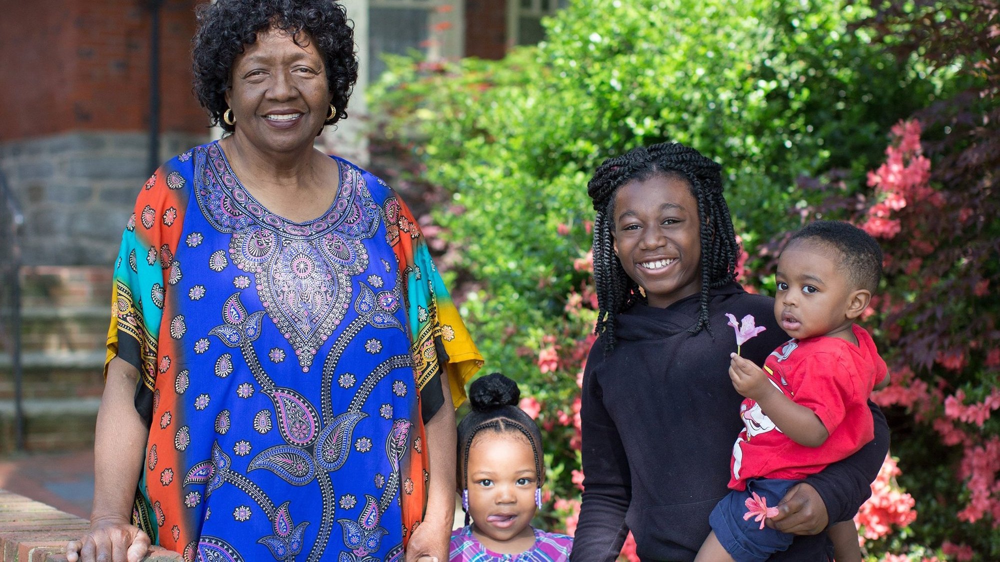Sharonell Fulton, a foster parent in Philadelphia, is pictured with a young woman and children in a May 23, 2018, photo. In a unanimous decision June 17, 2021, the Supreme Court said that a Catholic social service agency should not have been excluded from Philadelphia's foster care program because it did not accept same-sex couples as foster parents. (CNS photo/courtesy Becket Religious Liberty for All)