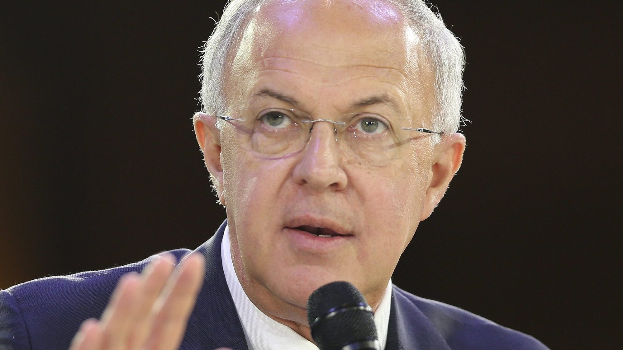 Carl Anderson, then CEO of the Knights of Columbus, speaks during the Catholic convocation in Orlando, Fla., July 3, 2017. Preserving religious freedom in this country, especially the "necessity of Christian witness," is a top concern for Anderson, who retired retired Feb. 28, 2021, upon reaching the fraternal organization's mandatory retirement age of 70. (CNS photo/Bob Roller)