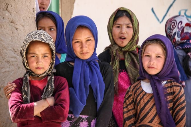 Refugee children in Kabul, Afghanistan. (Trent Inness/Shutterstock)