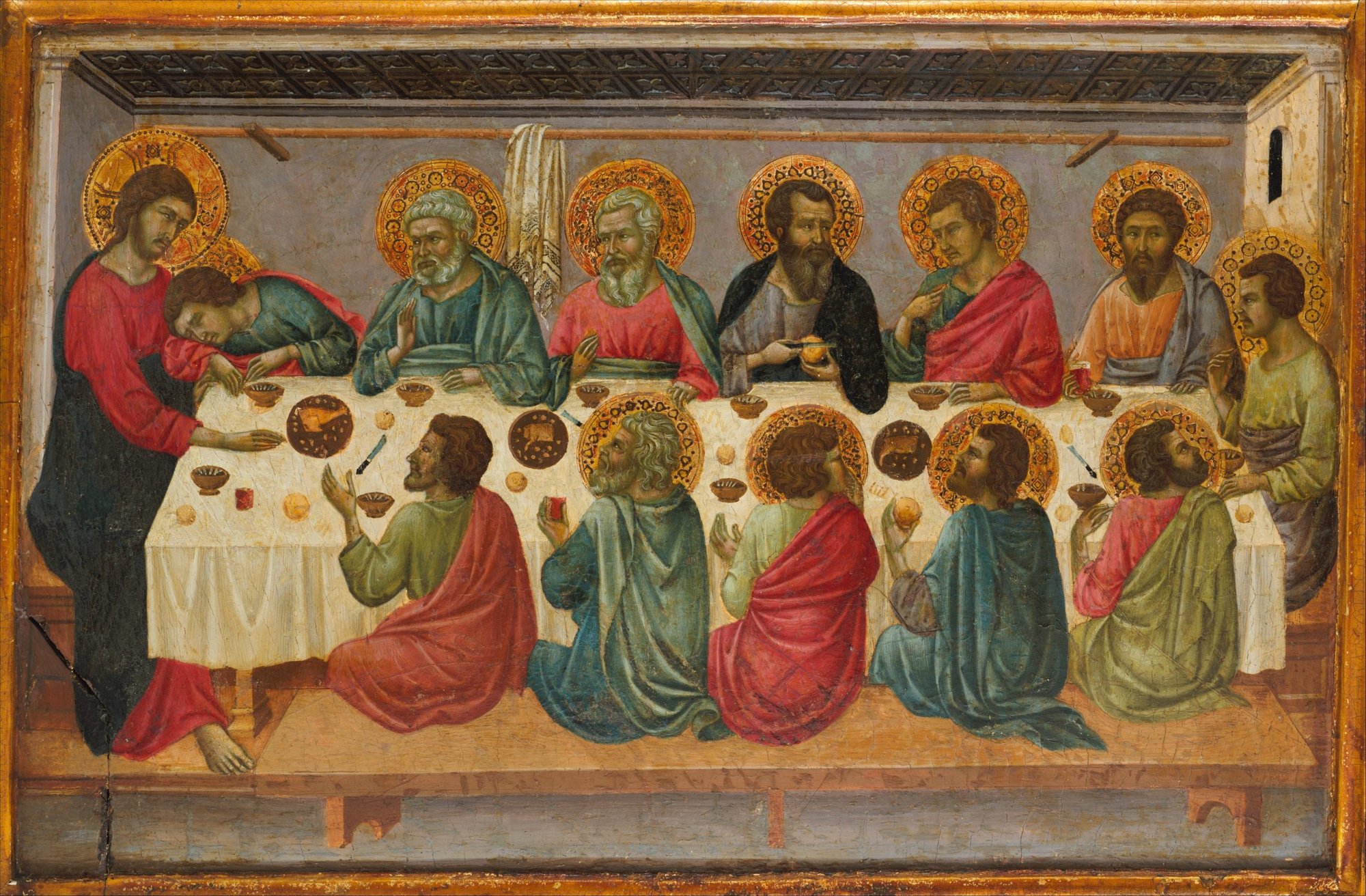 “The Last Supper,” by Ugolino da Siena, c. 1325-30, Italian. (Metropolitan Museum of Art)
