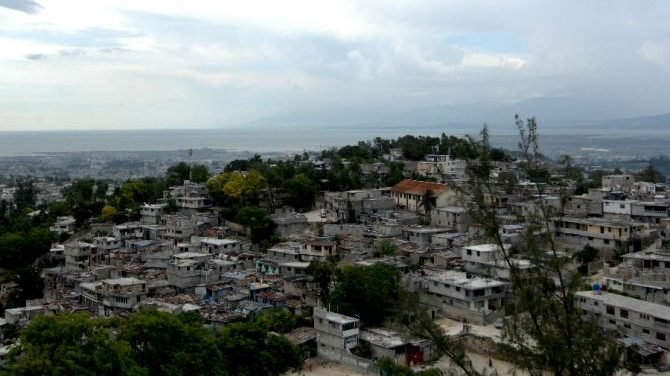 An aerial view of Port-au-Prince, Haiti, on Sept. 16, 2008. (Public domain via CNA)