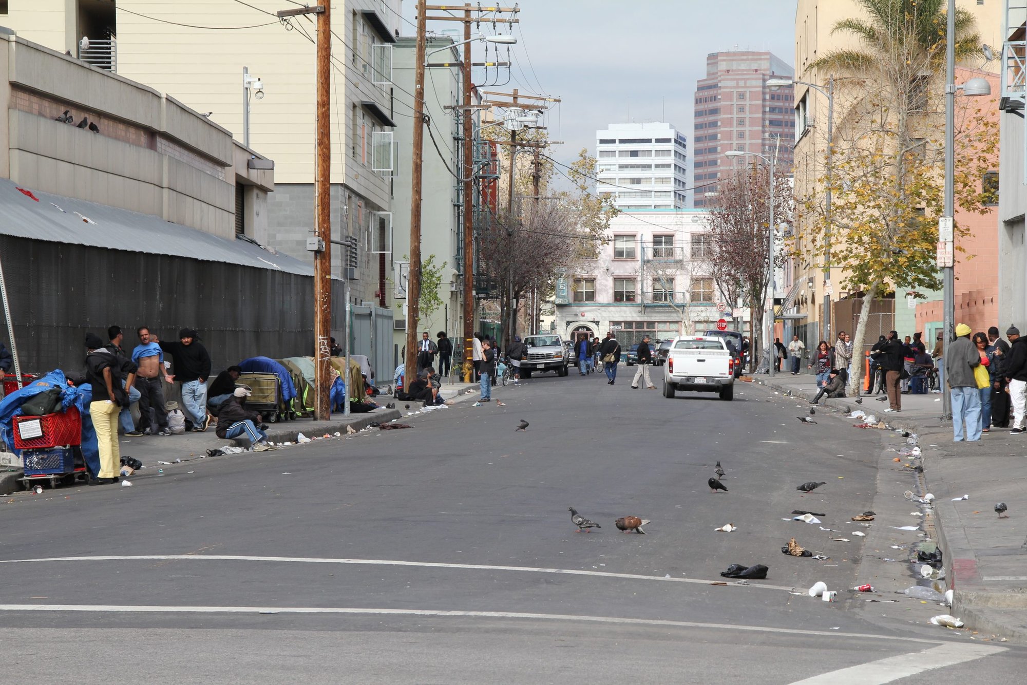 Skid Row in downtown Los Angeles. (The Erica Chang/Wikimedia Commons)