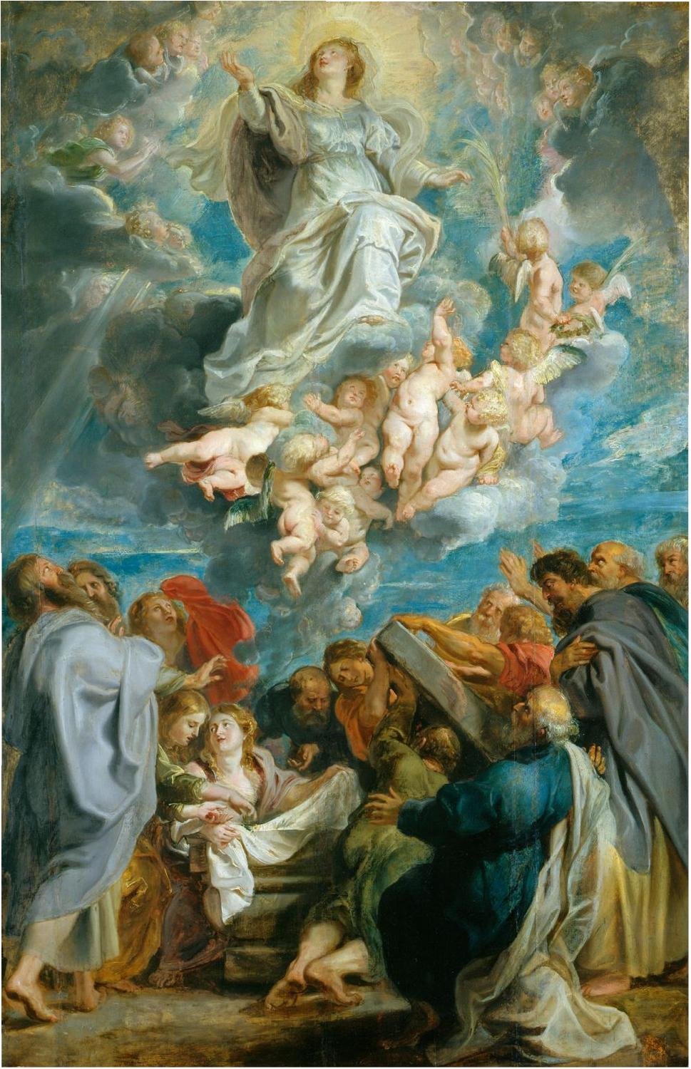 “The Assumption of the Virgin,” by Peter Paul Rubens, 1577-1640, Flemish.