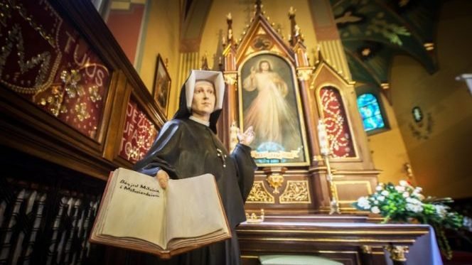 The tomb of St. Faustina Kowalska (1905-1938) in Łagiewniki, Poland. (Mazur/catholicnews.org.uk via CNA)
