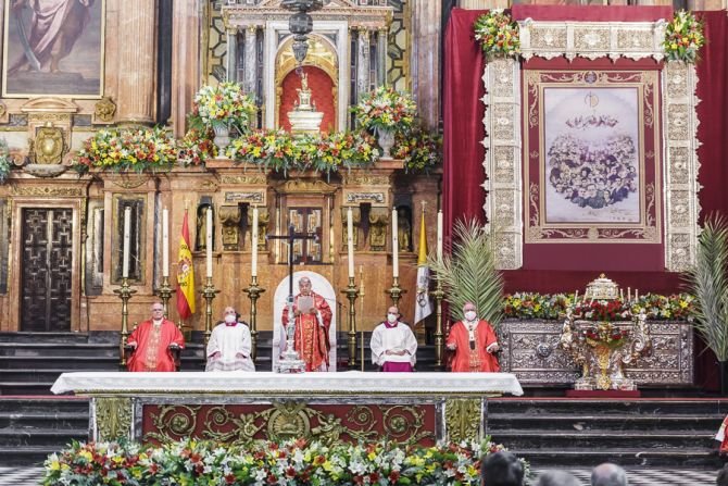 The beatification Mass of Fr. Juan Elías Medina and 126 companions in the Mosque-Cathedral of Córdoba in Córdoba, Spain, Oct. 16, 2021. (Diocese of Córdoba)