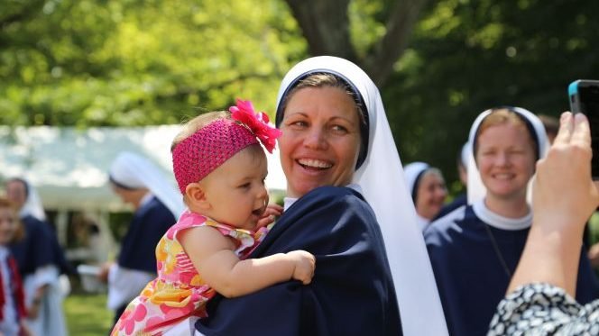 Sister Maris Stella attended the U.S. Naval Academy and enjoyed her years of military service. But she felt God was calling her to an even higher level of service. (Courtesy of Sister Maris Stella via CNA)