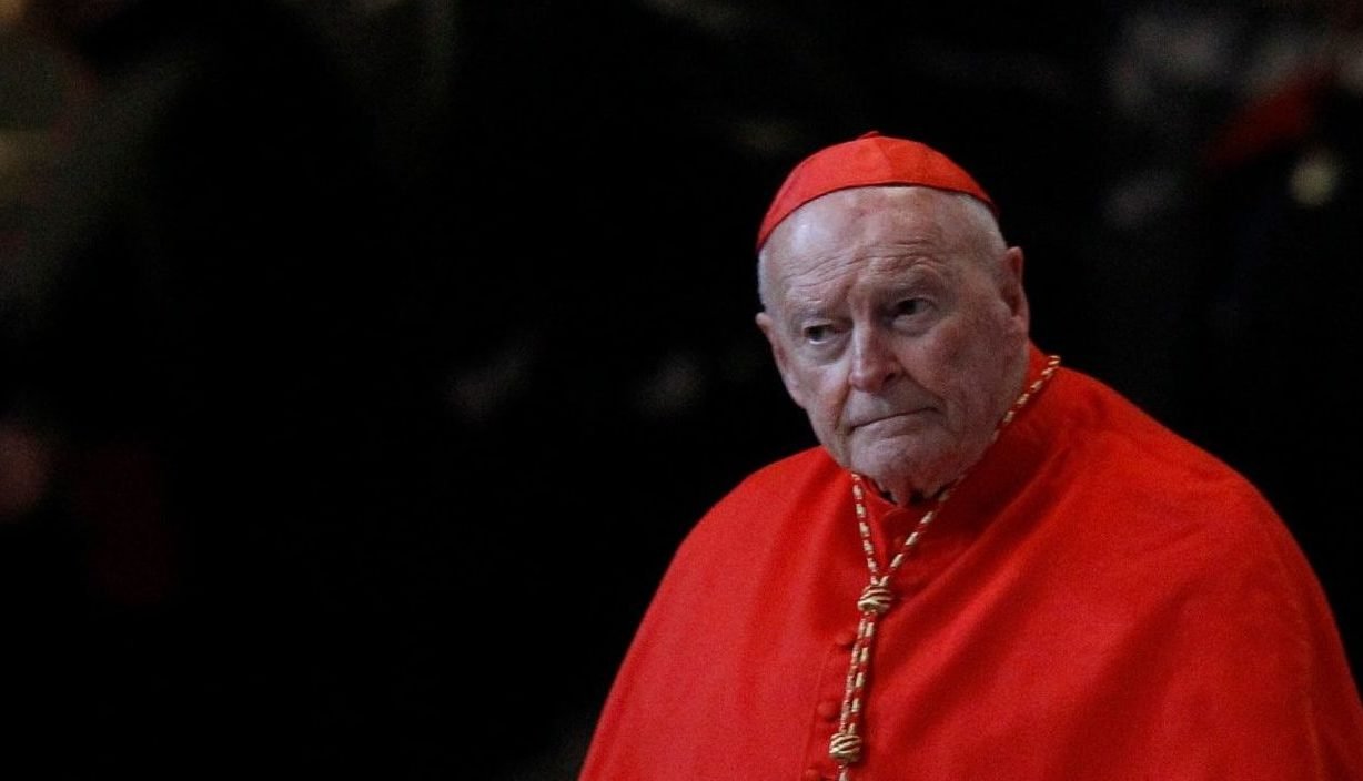 Then-Cardinal Theodore E. McCarrick arrives for Ash Wednesday Mass in St. Peter’s Basilica at the Vatican in this Feb. 13, 2013, file photo. (Paul Haring/CNS)